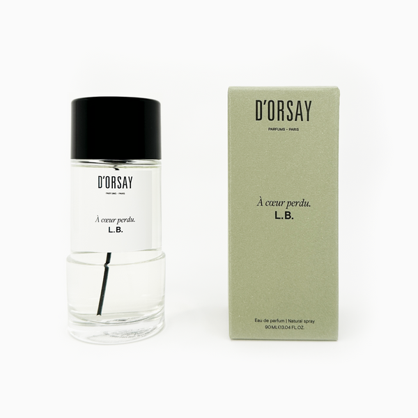 D'Orsay A Cœur Perdu. L.B. Eau de Parfum 90ml Product and Box
