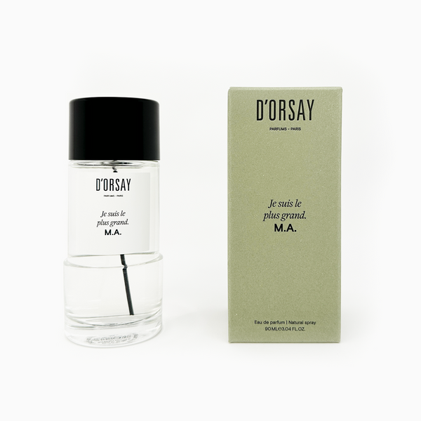 D'Orsay Je Suis le Plus Grand. M.A. Eau de Parfum 90ml Product and Box