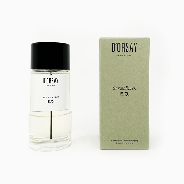 D'Orsay Sur Tes Levres. E.Q. Eau de Parfum 90ml Product and Box
