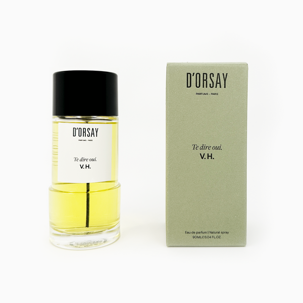 D'Orsay Te Dire Oui. V.H. Eau de Parfum 90ml Product and Box