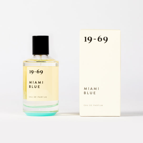 19-69 Miami Blue Eau de Parfum 100ml Product and Box