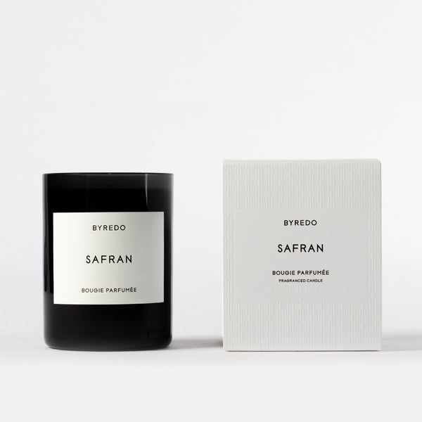 Byredo Safran Candle 240g Product and Box