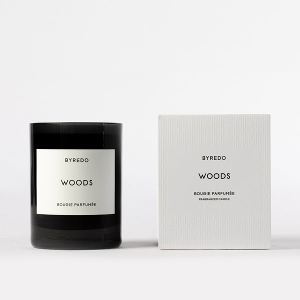 Byredo Woods Candle 240g Product and Box