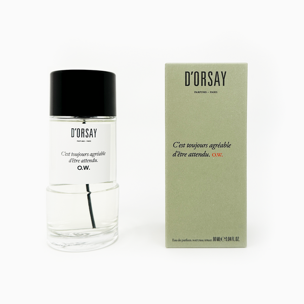 D'Orsay Cest Toujours Agreable Detre Attendu. O.W. Eau de Parfum 90ml Product and Box